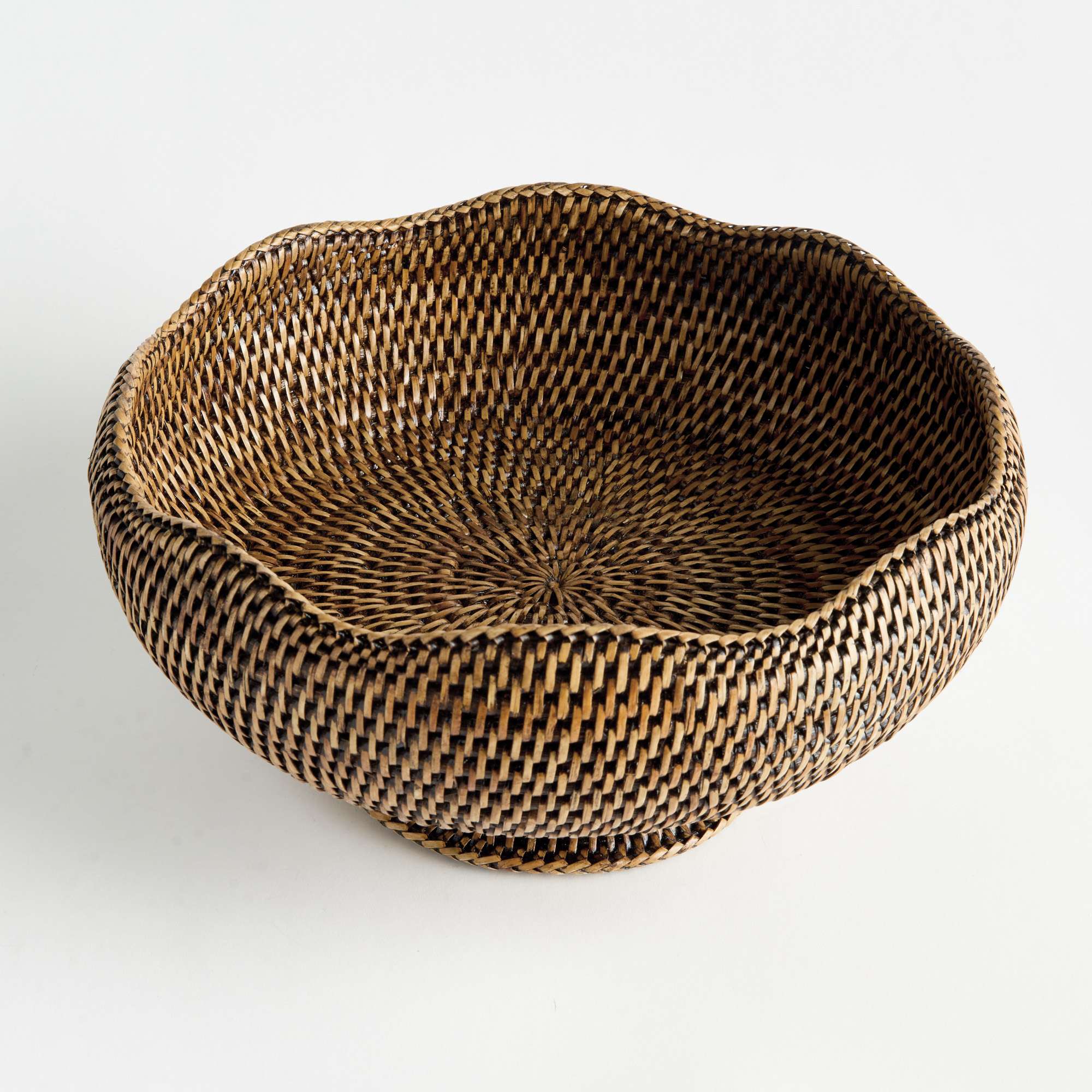 BURMA RATTAN FOOTED BOWL - Image 3