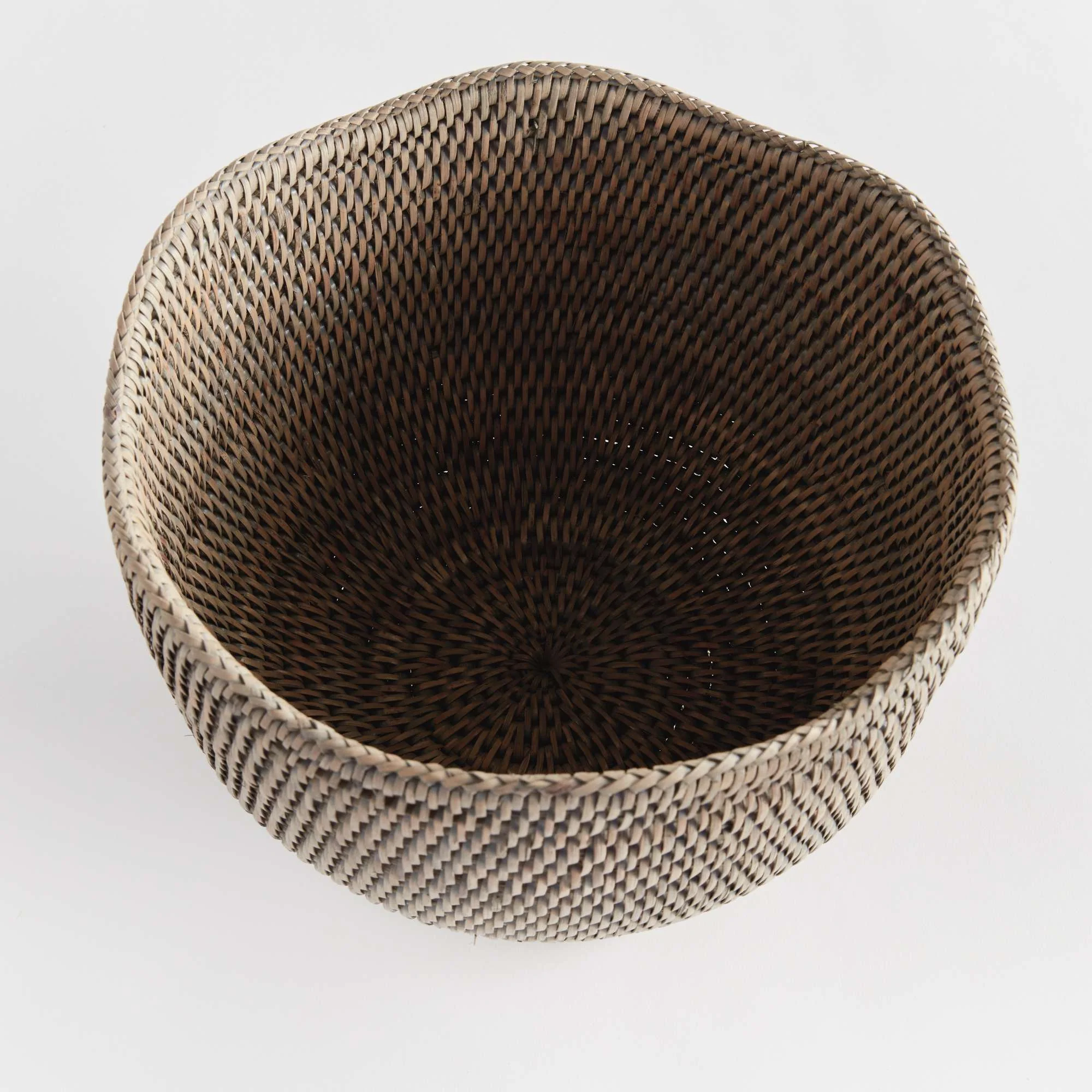 BURMA RATTAN FOOTED CACHEPOT - Image 3