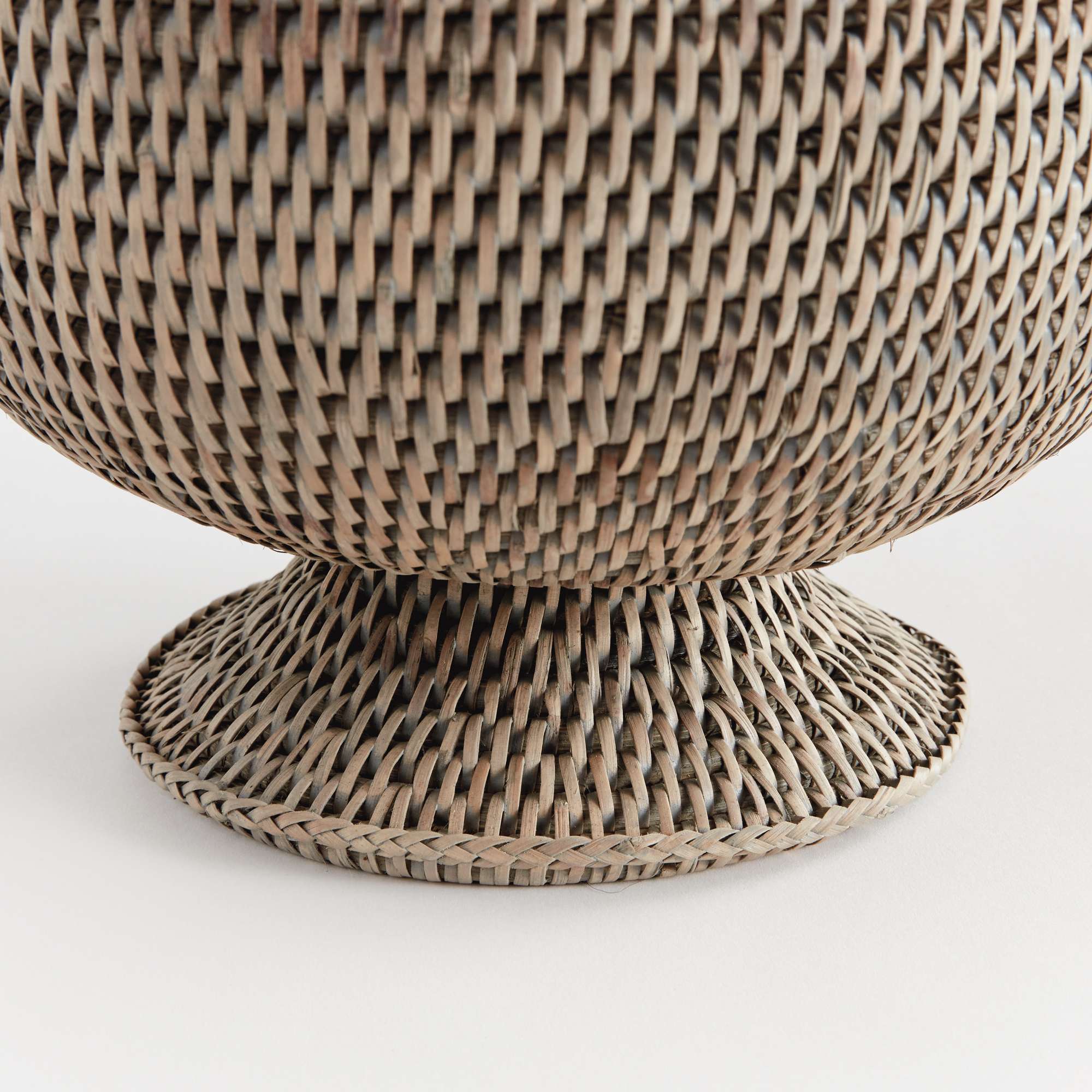 BURMA RATTAN FOOTED CACHEPOT - Image 4