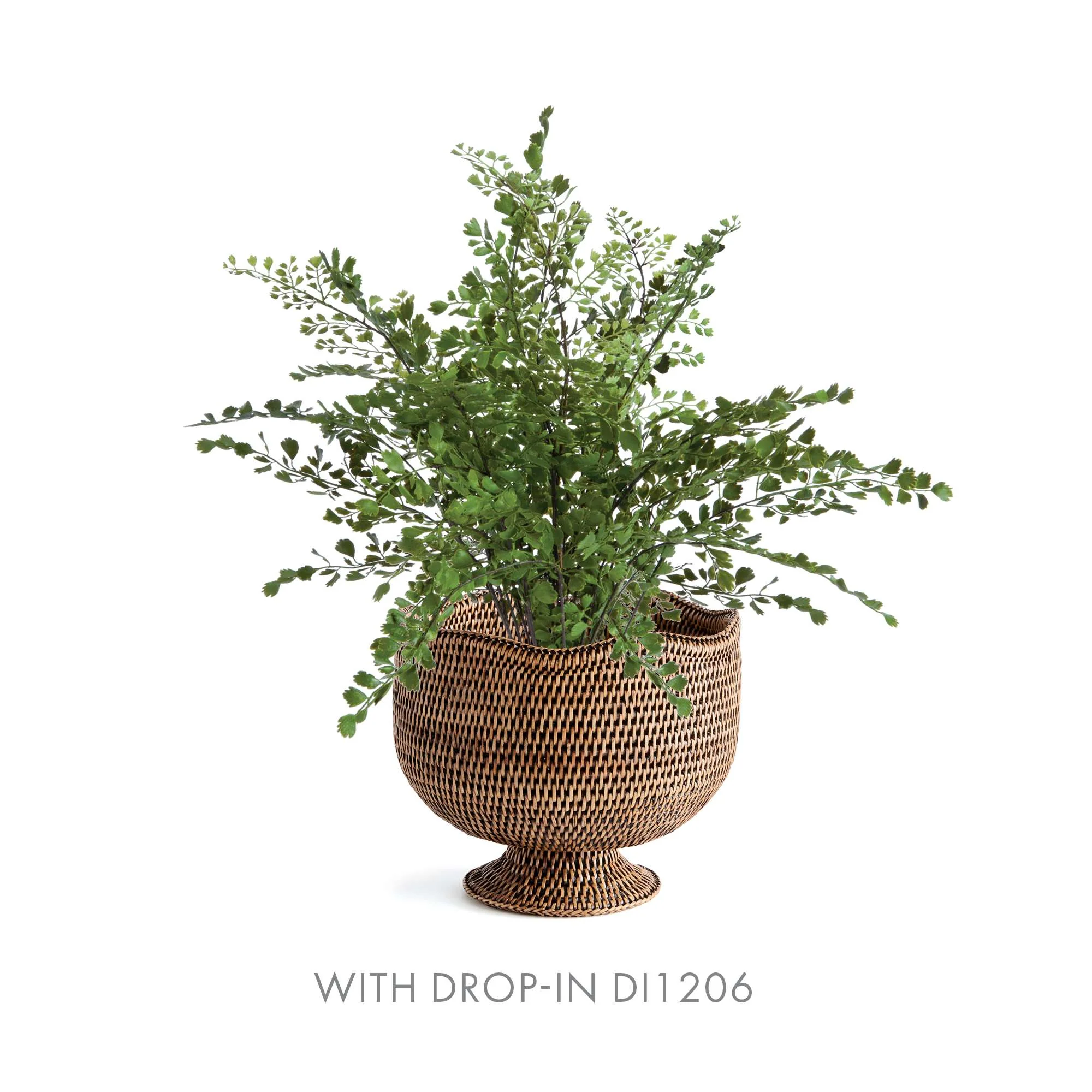 BURMA RATTAN  FOOTED CACHEPOT - Image 5
