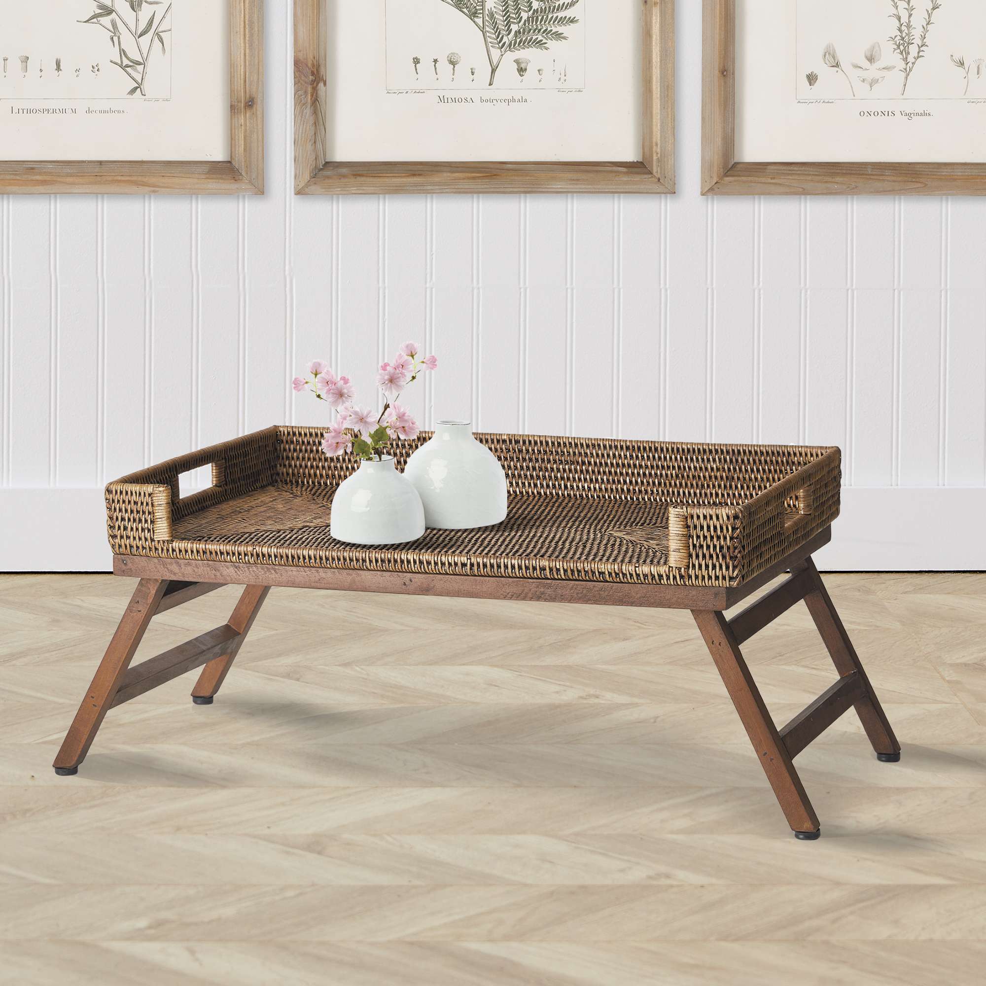 BURMA RATTAN LAP TRAY TABLE - Image 3