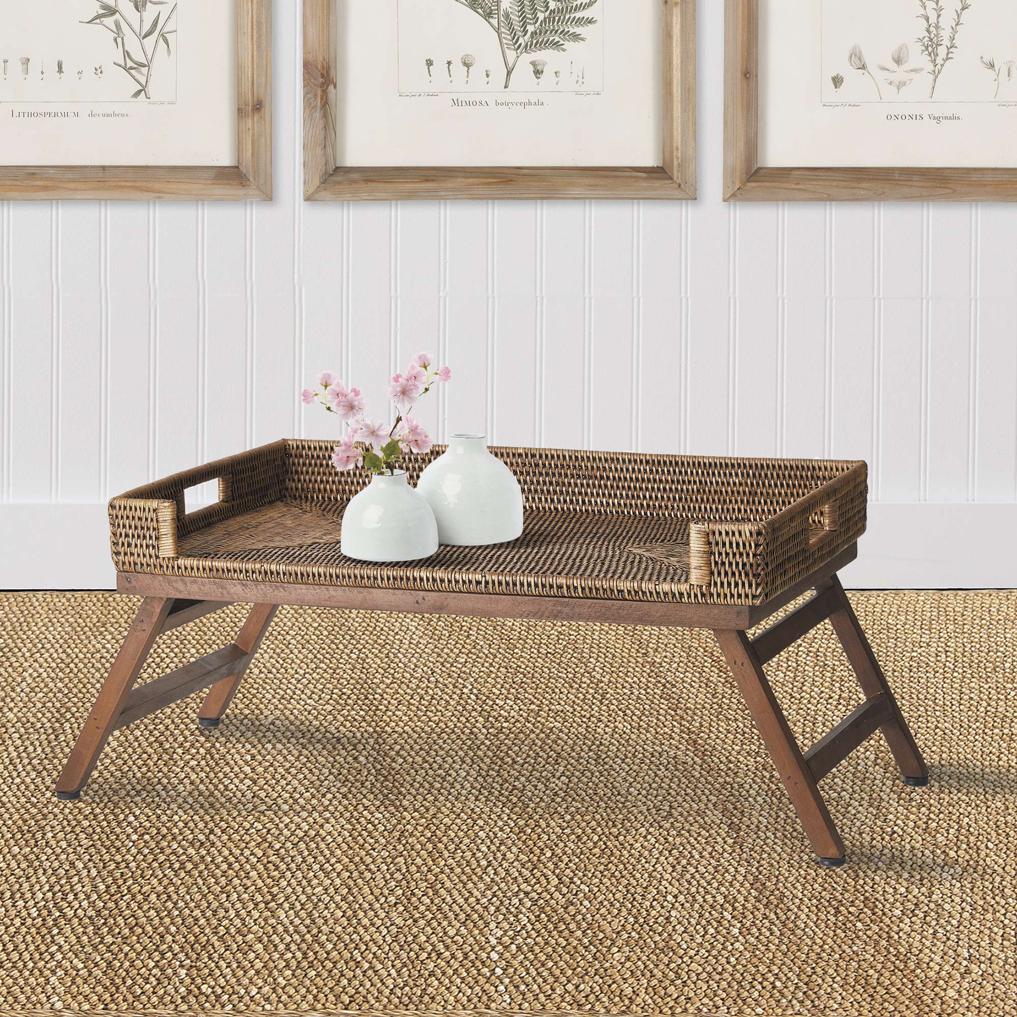 BURMA RATTAN LAP TRAY TABLE - Image 4