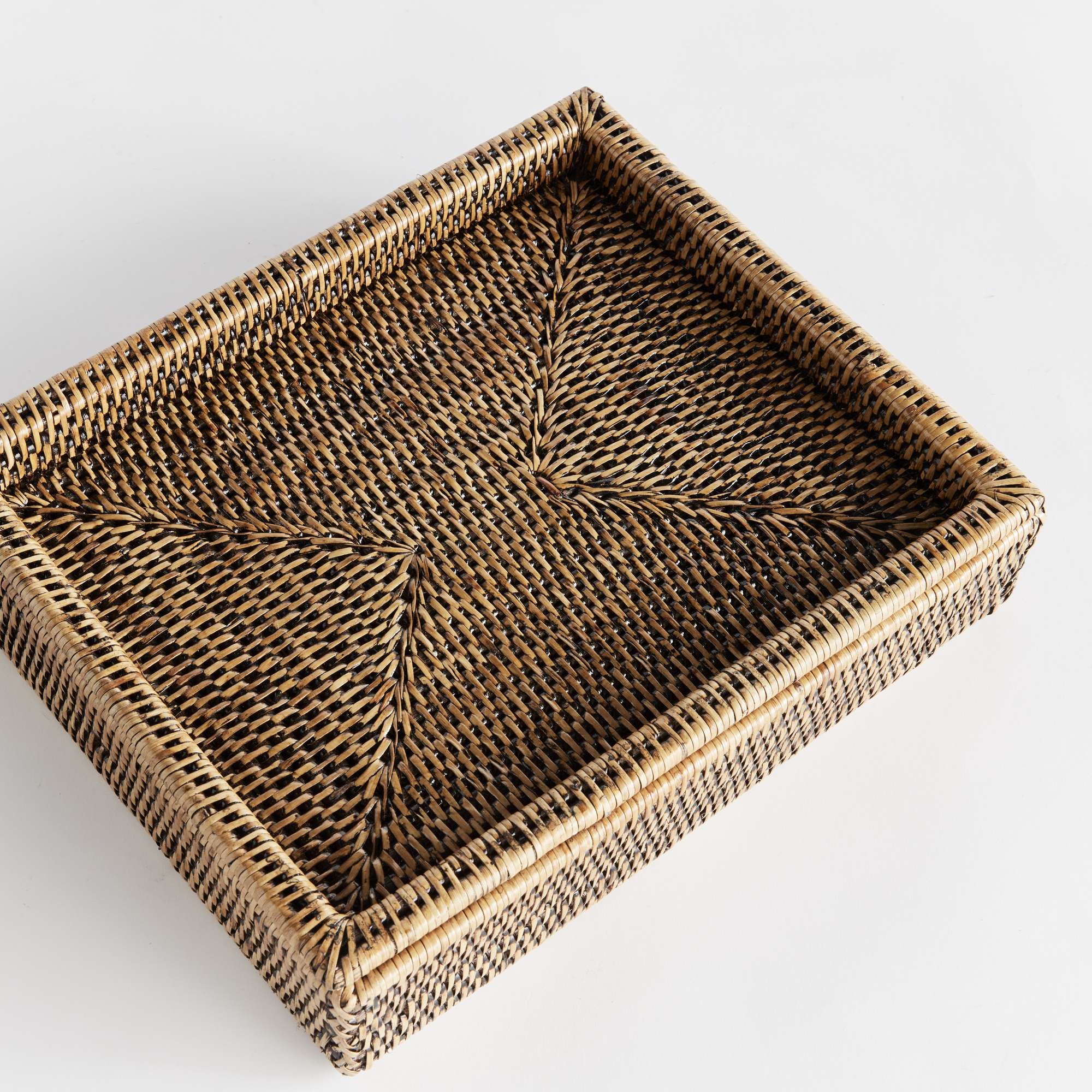 BURMA RATTAN LIDDED LETTER BOX - Image 5