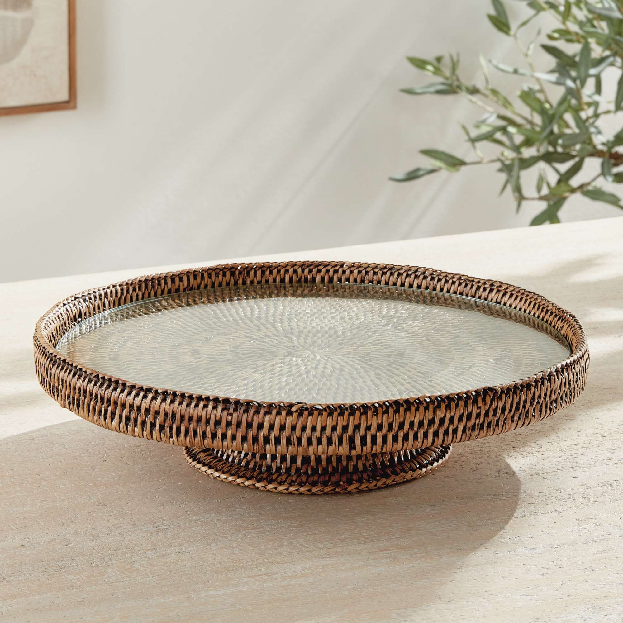 BURMA RATTAN SERVING STAND - Image 6