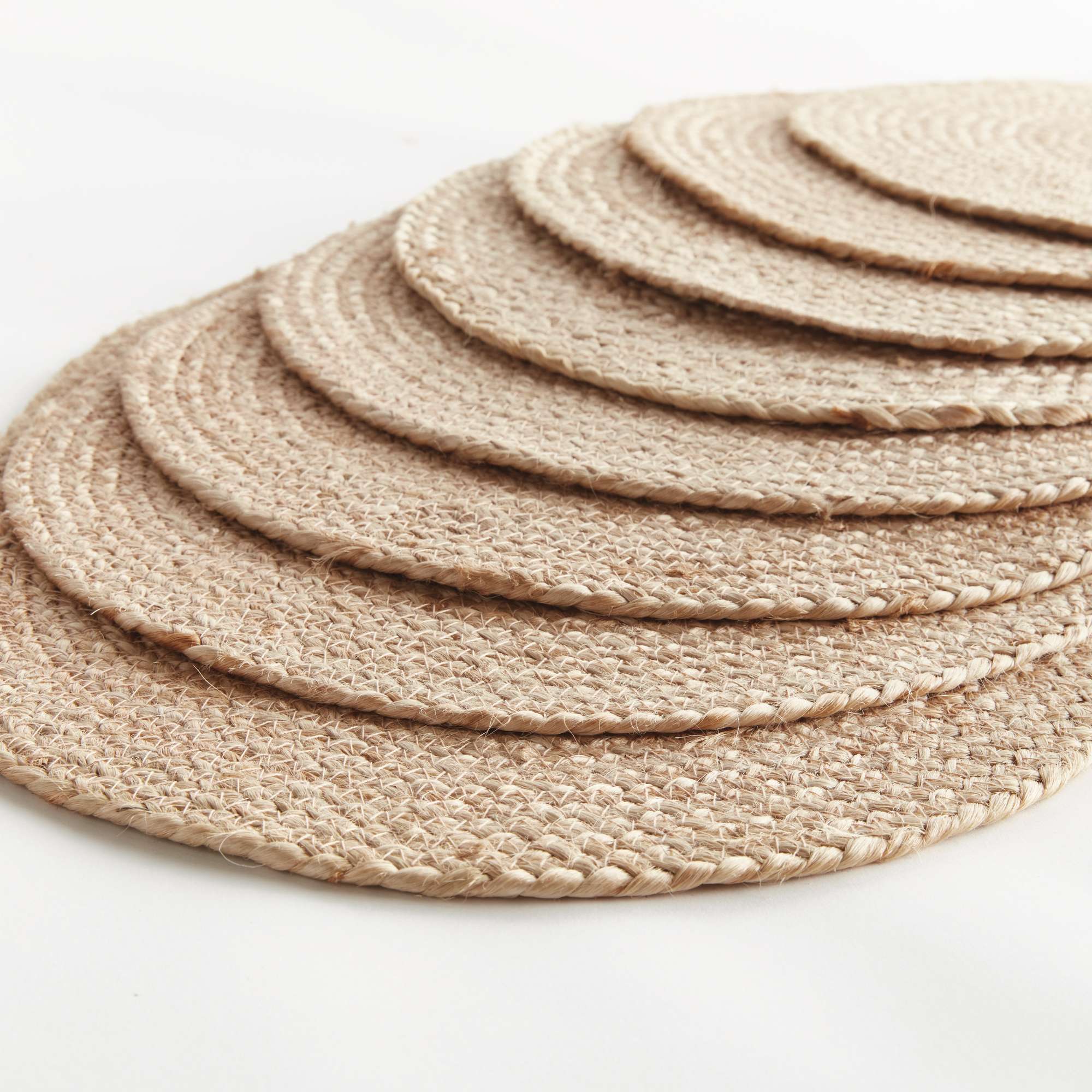 JUTE COIL OVAL PLACEMATS, SET OF 8 - Image 3
