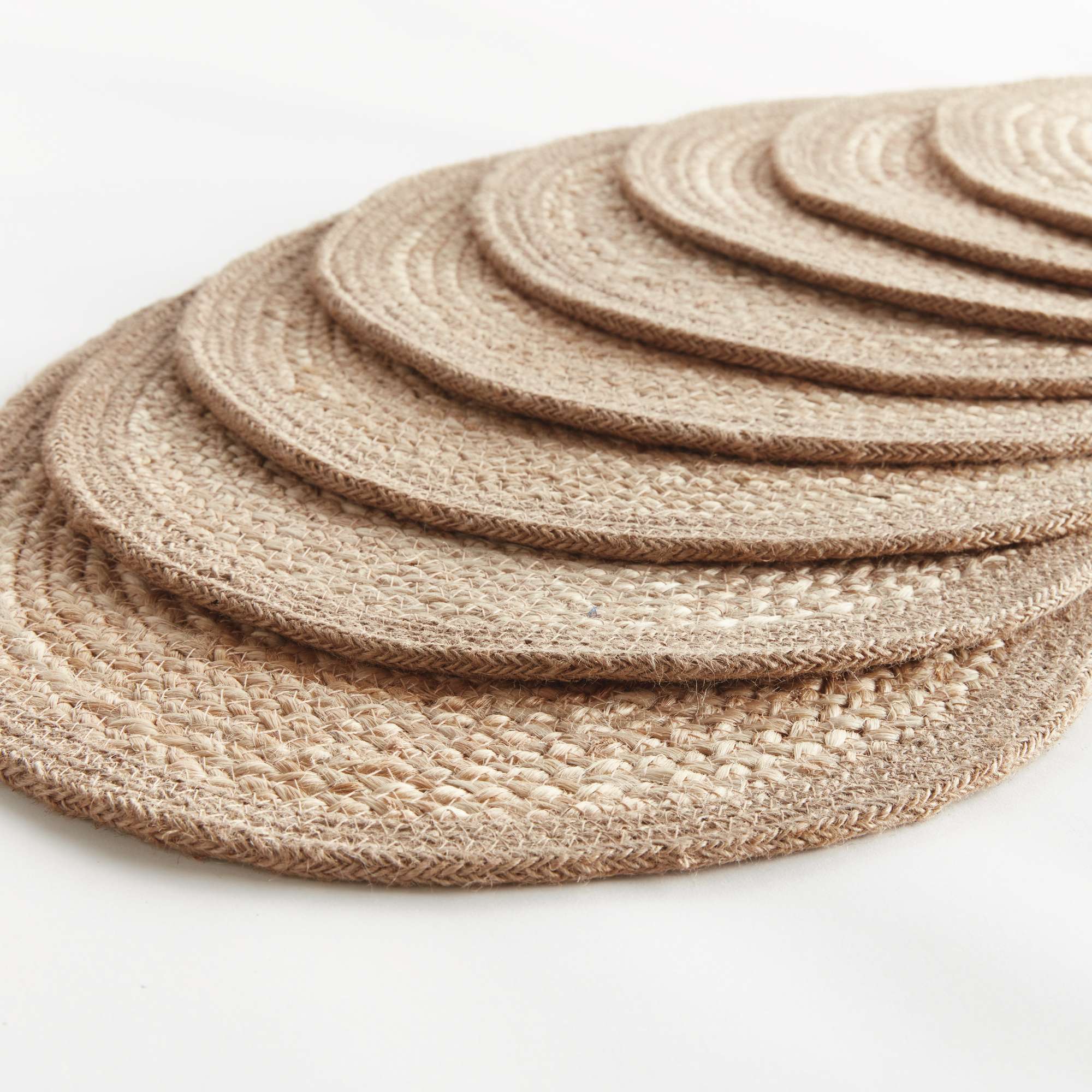 JUTE COIL OVAL PLACEMATS, SET OF 8 - Image 3
