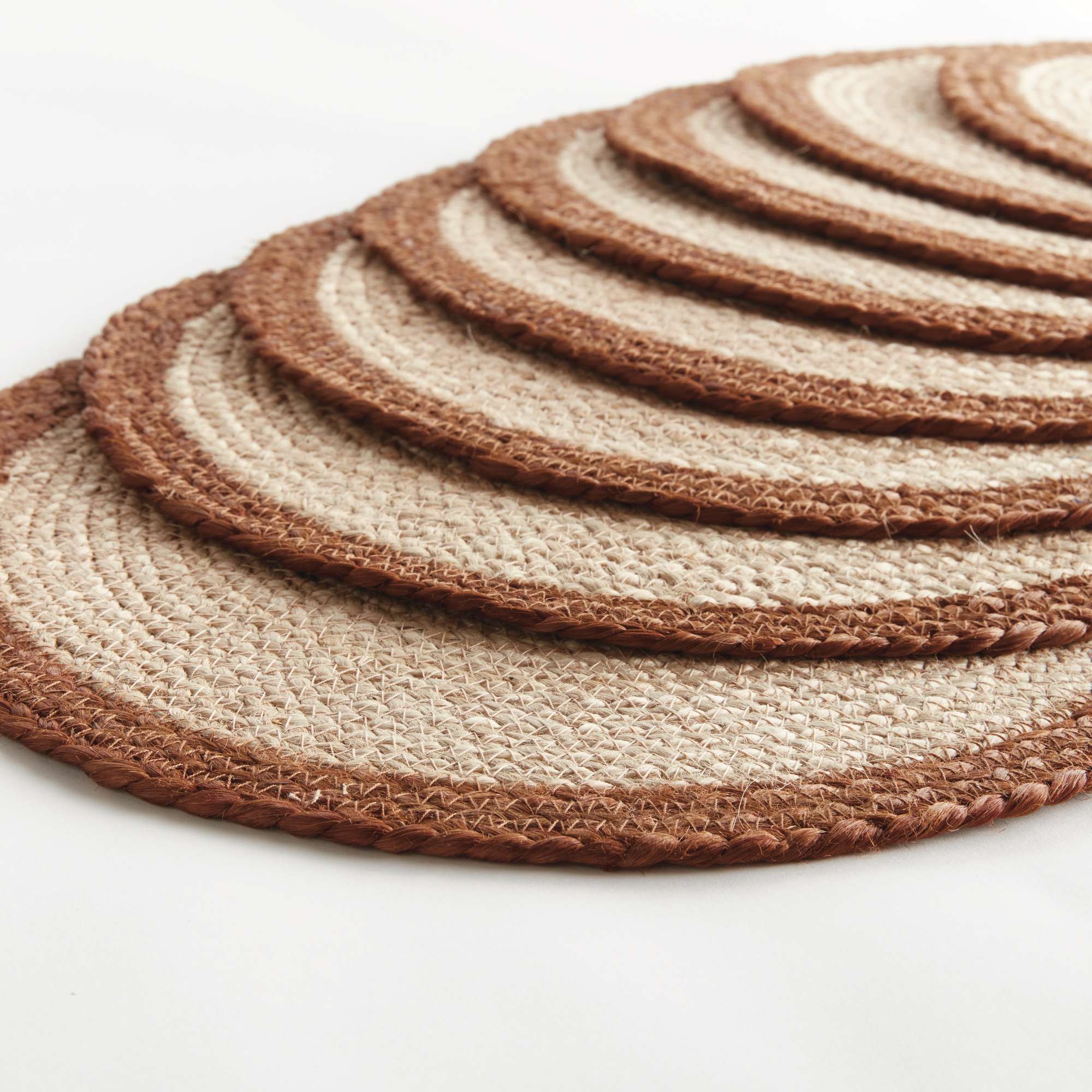 JUTE COIL ROUND PLACEMATS, SET OF 8 - Image 3