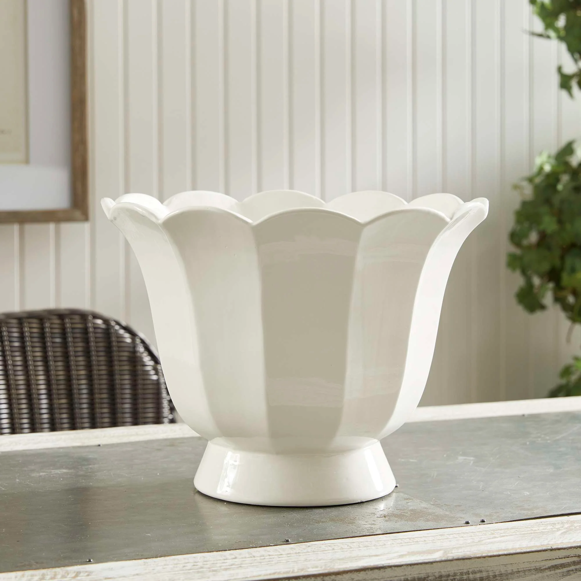 MIRABELLE FLUTED CACHEPOT LARGE - Image 7