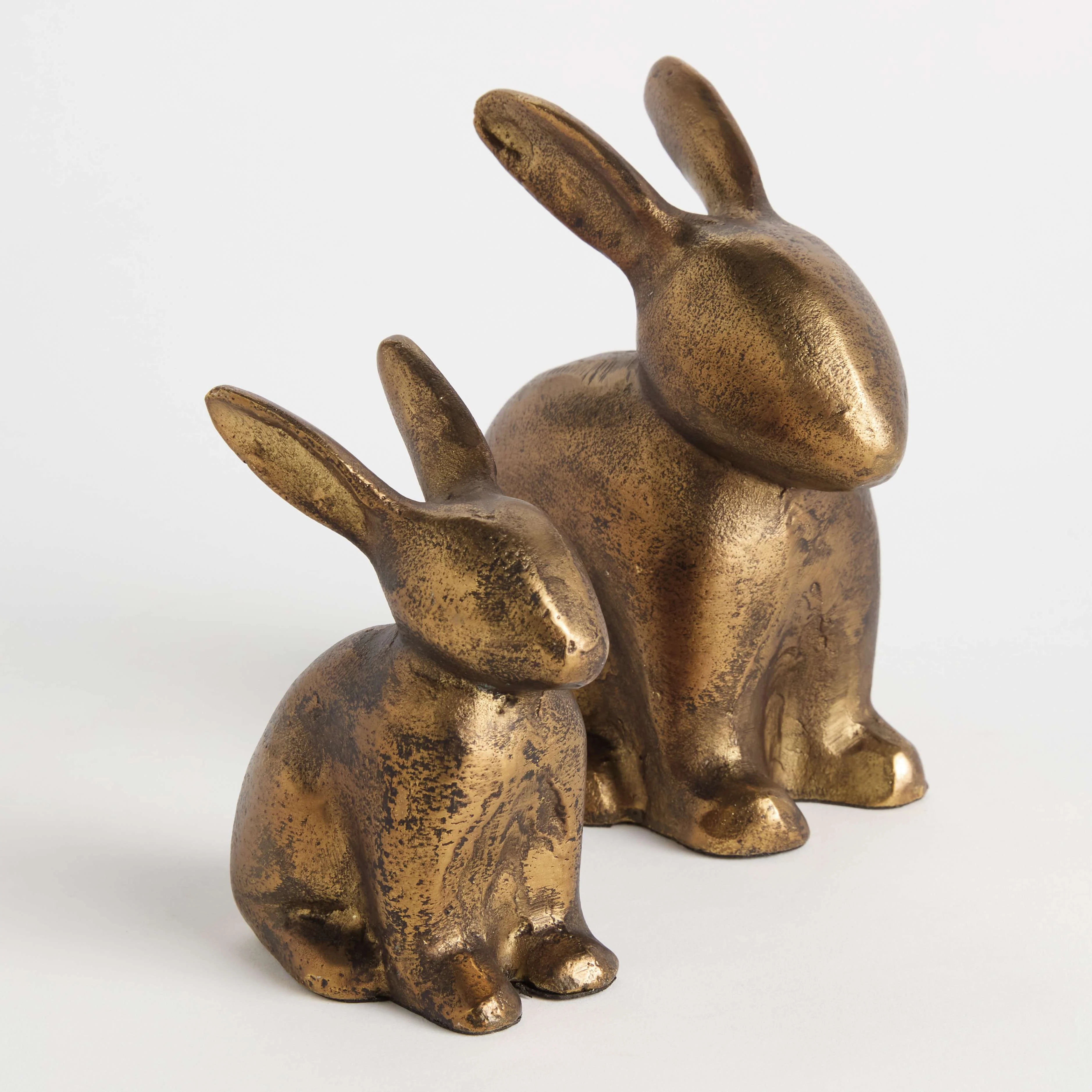 SITTING RABBIT SCULPTURE, SET OF 2 - Image 3