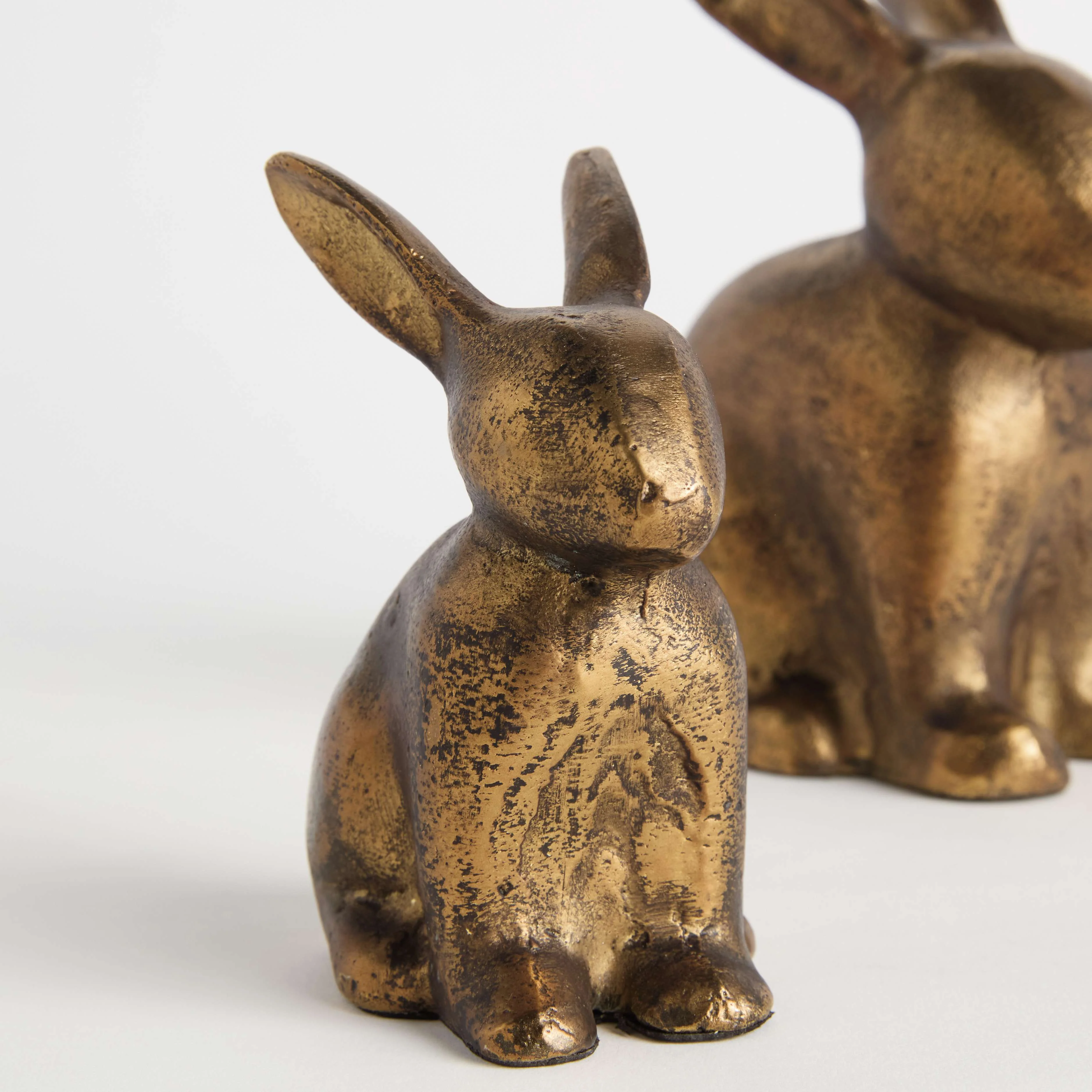 SITTING RABBIT SCULPTURE, SET OF 2 - Image 4